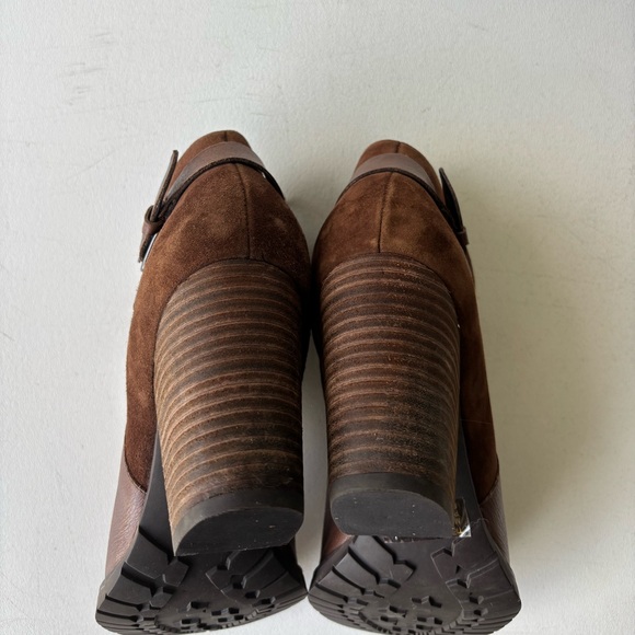 Clark’s Artisan size 8 Mission Parker Chocolate brown leather and suede boots - Picture 5 of 12